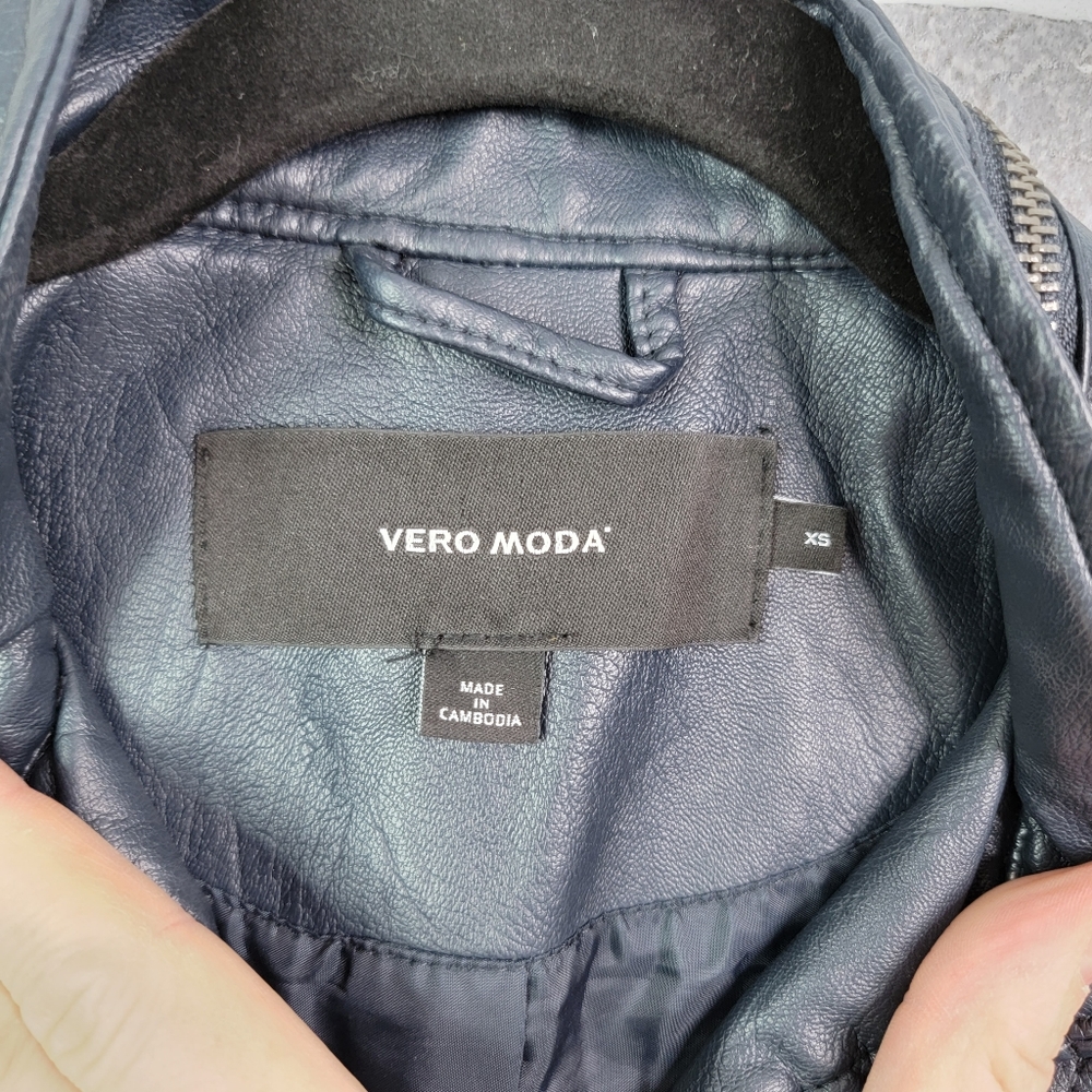 Vero Moda Bikercore Bikerwear Motorcycle Moto Fashion Jacket XS - Picture 12 of 13